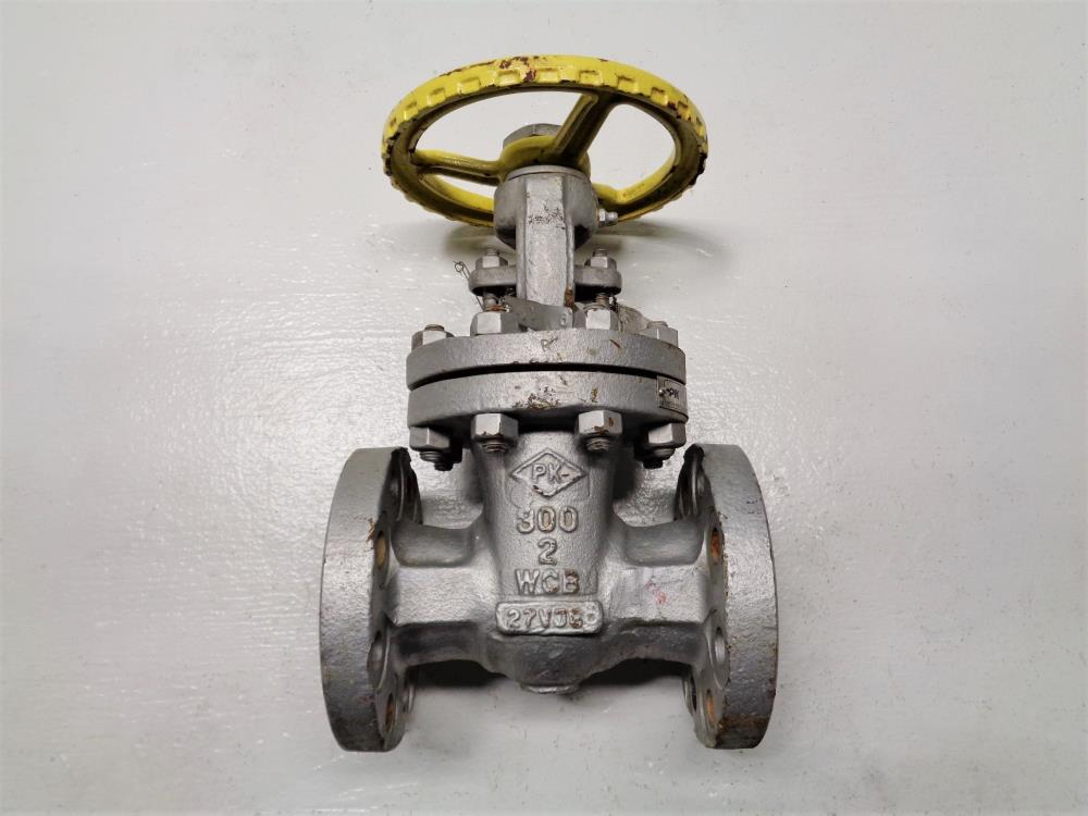 PK VALVE 2" 300# RF WCB Gate Valve, Fig# 300RF8